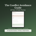 Conflict Avoidance Workbook & 40-Day Guide — interactive workbook cover