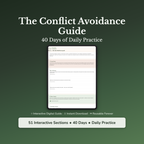 Conflict Avoidance Workbook & 40-Day Guide — interactive workbook cover