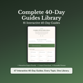 Self-Care Workbook & Guide Bundle – 50 Inner Work Topics – Interactive Digital Guide