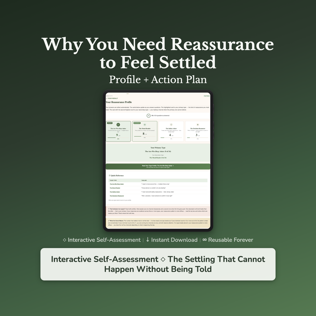 Attachment Style Quiz — interactive workbook cover
