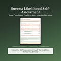 Success Likelihood Quiz & Workbook – Pre-Launch Goal Audit – Interactive Self-Assessment