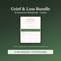 Grief Journal & Guide Bundle – Loss, Divorce & Letting Go – Interactive Digital Bundle