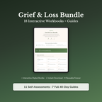 Grief Journal & Guide Bundle – Loss, Divorce & Letting Go – Interactive Digital Bundle