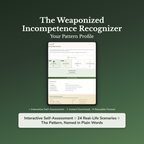 Weaponized Incompetence Quiz & Workbook – Can't or Won't – Interactive Self-Assessment