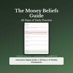Money Mindset Workbook & 40-Day Guide — interactive workbook cover