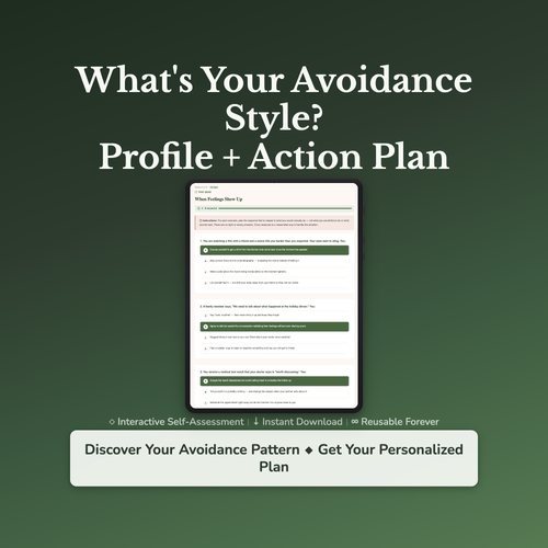 Avoidance Style Profile — interactive workbook cover