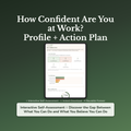 Work Confidence Profile — interactive workbook cover