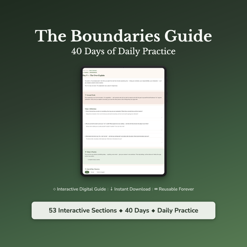 Boundaries Workbook & 40-Day Guide — interactive workbook cover