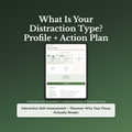 Distraction Type Profile — interactive workbook cover