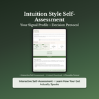 Intuition Quiz & Workbook – Is It My Gut or My Fear? – Interactive Self-Assessment