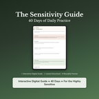 Highly Sensitive Workbook & 40-Day Guide — interactive workbook cover