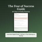 Fear of Success Workbook & 40-Day Guide — interactive workbook cover