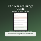 Fear of Change Workbook & 40-Day Guide — interactive workbook cover