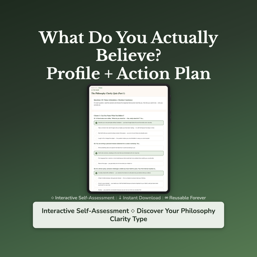 Core Beliefs Profile — interactive workbook cover