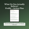 Core Beliefs Profile — interactive workbook cover