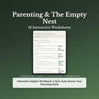 Empty Nest Worksheets – Life After Kids, Identity, Purpose, Letting Go – Interactive Worksheets Bundle