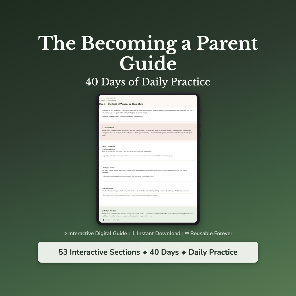 Parenting Workbook & 40-Day Guide — interactive workbook cover