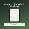 Empathy & Kindness Worksheets – Read People, Self-Compassion, Kindness – Interactive Worksheets Bundle