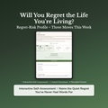 Life Regret Quiz & Workbook – Are You Living the Wrong Life? – Interactive Self-Assessment
