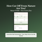 Nature Deficit Quiz & Workbook – How Cut Off Are You? – Interactive Self-Assessment