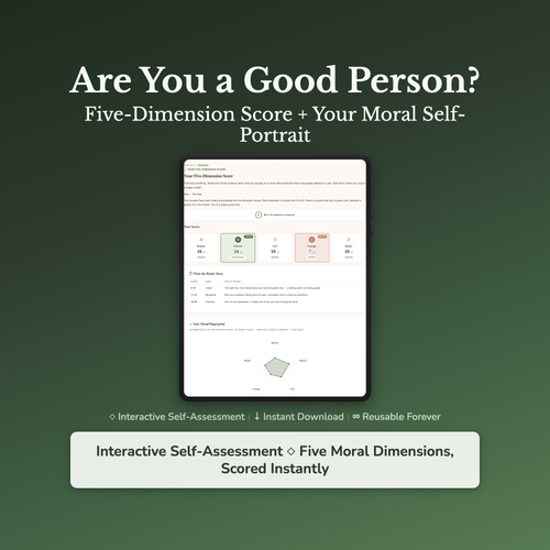 Character Quiz & Workbook – Are You a Good Person? – Interactive Self-Assessment