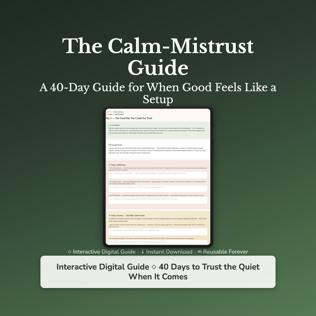 Trust Issues Workbook & 40-Day Journal – When Good Feels Wrong – Interactive Digital Guide