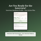 Interview Prep Quiz & Workbook – How Ready Are You? – Interactive Self-Assessment