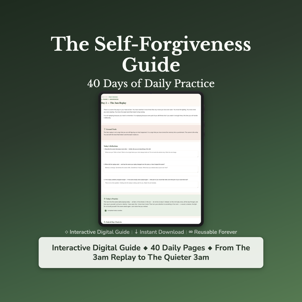 Self Forgiveness Workbook & 40-Day Guide — interactive workbook cover