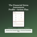 Financial Stress Profile — interactive workbook cover