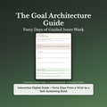 Habit Building Workbook & 40-Day Journal – Reach Your Goals – Interactive Digital Guide