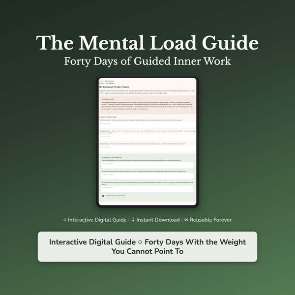 Mental Load Workbook & 40-Day Journal – Invisible Labor Guide – Interactive Digital Guide — interactive digital workbook