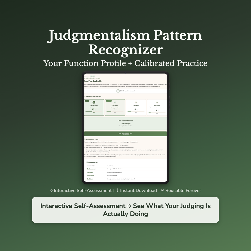 Judgmental Quiz & Workbook – Why Am I So Quick to Judge? – Interactive Self-Assessment