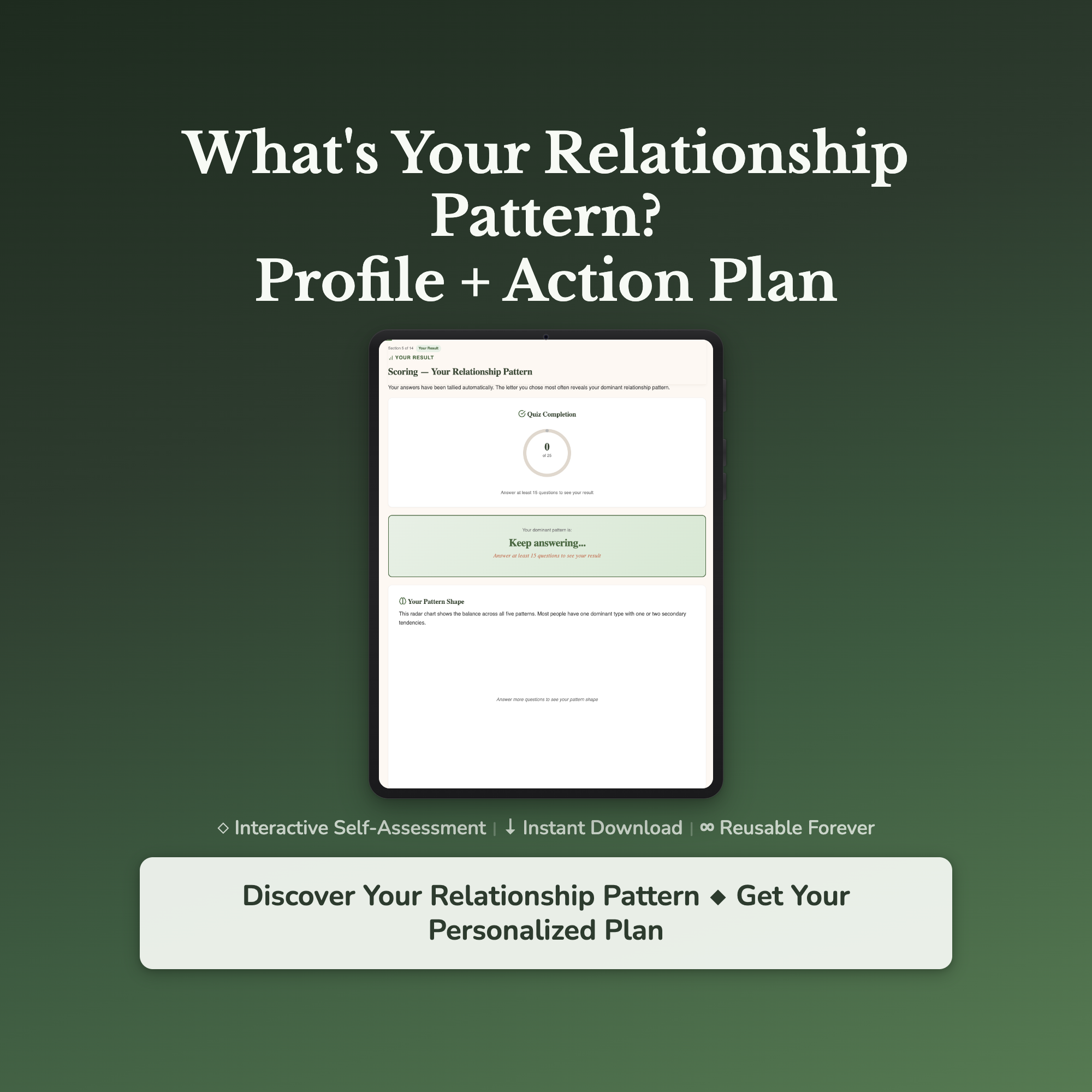 Relationship Pattern Profile — interactive workbook cover
