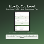 Love Style Quiz & Workbook – How Do You Love? – Interactive Self-Assessment