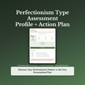 Perfectionism Profile — interactive workbook cover