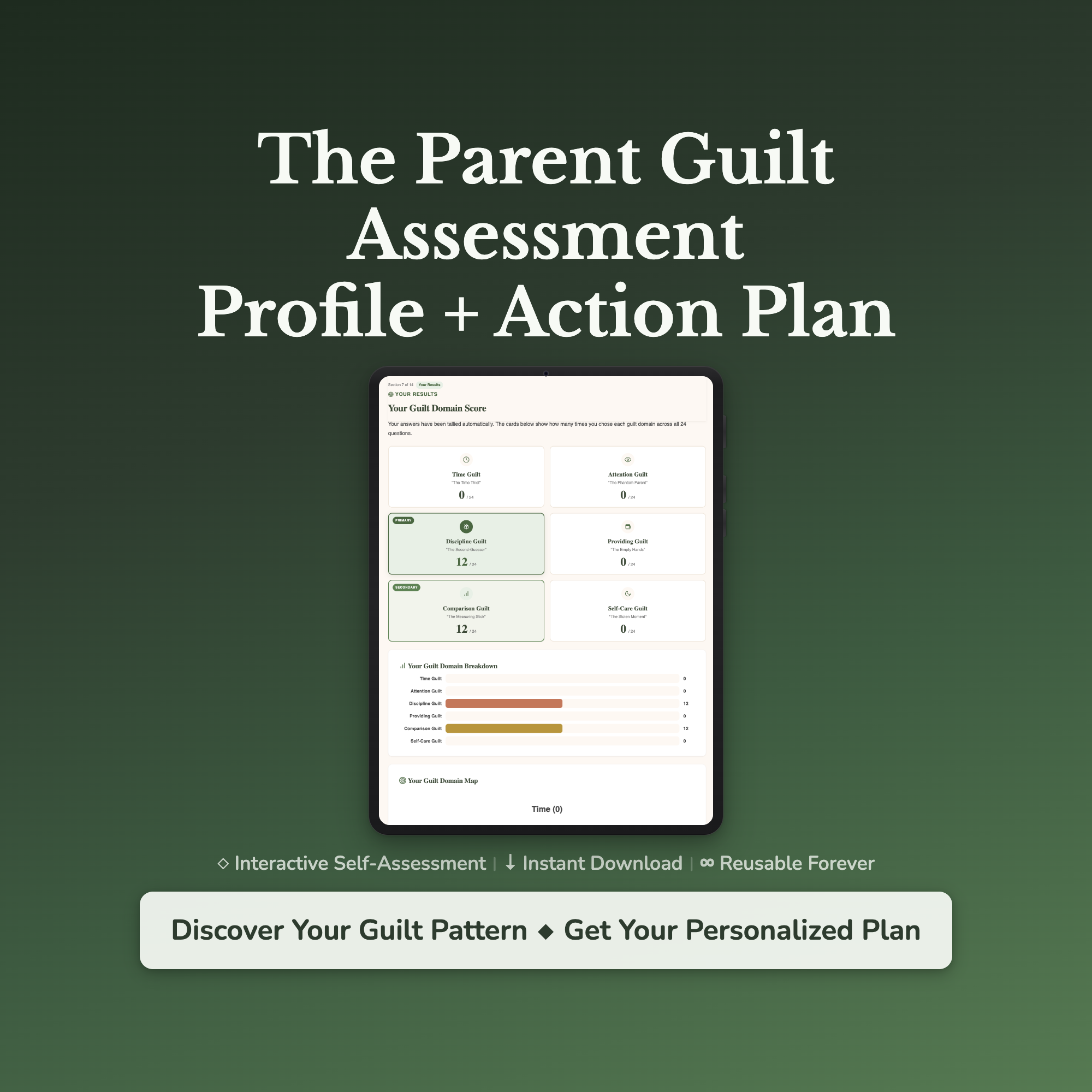 Parent Guilt Profile — interactive workbook cover