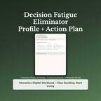 Decision Fatigue Workbook — interactive workbook cover
