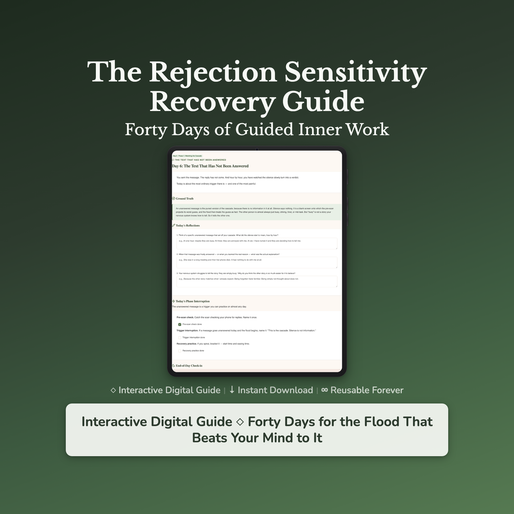 Rejection Workbook & 40-Day Journal – Steady the Cascade – Interactive Digital Guide
