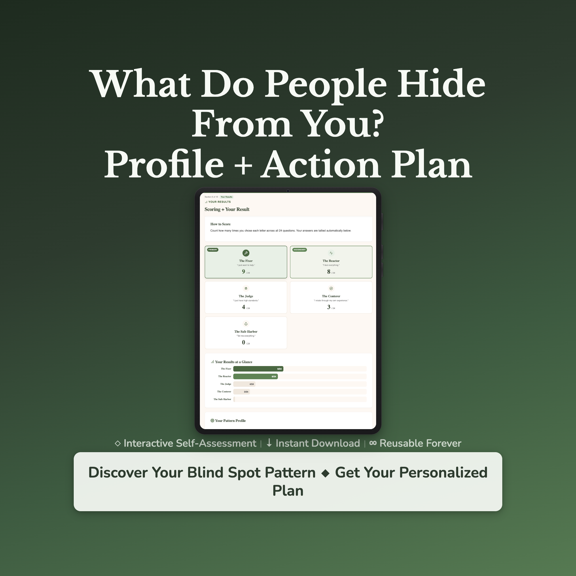 Social Blind Spot Profile — interactive workbook cover