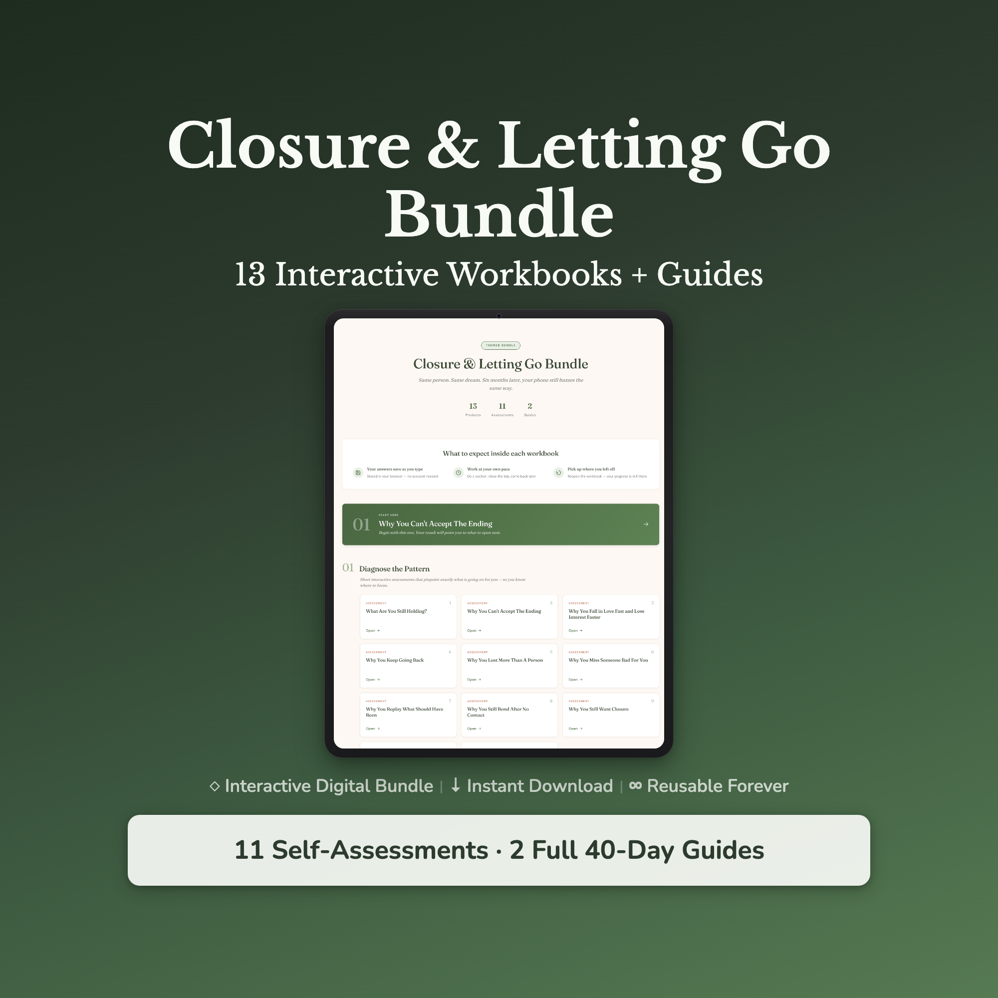 Letting Go Bundle – Stop Thinking About Them – Interactive Digital Bundle