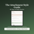Attachment Style Workbook & 40-Day Guide — interactive workbook cover