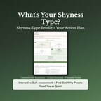 Shyness Quiz & Workbook – Why You Go Quiet Around People – Interactive Self-Assessment