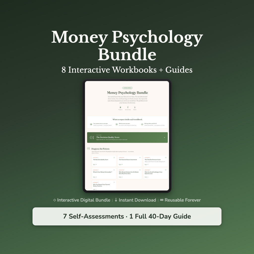 Money Mindset Bundle — interactive workbook cover