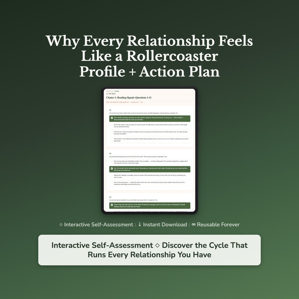 Relationship Pattern Profile — interactive workbook cover