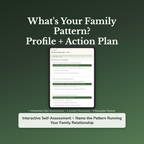 Family Pattern Profile — interactive workbook cover
