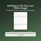 Single Life Workbook & 40-Day Journal – Embracing Singlehood – Interactive Digital Guide