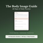 Body Image Workbook & 40-Day Guide — interactive workbook cover