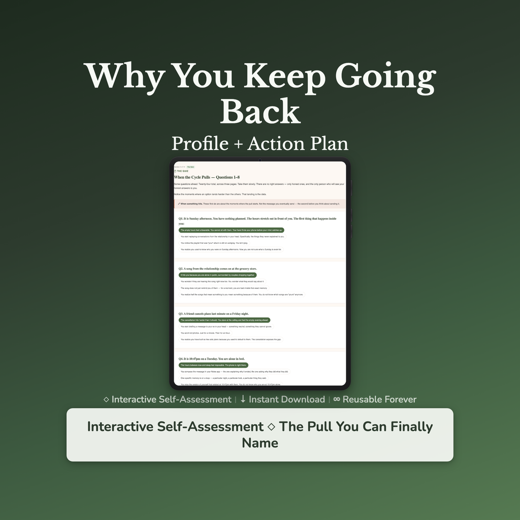 Get Over Your Ex Quiz — interactive workbook cover
