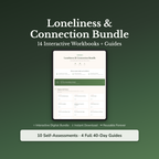 Loneliness Workbook Bundle – Alone in a Full House – Interactive Digital Bundle