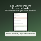 Declutter Workbook & 40-Day Journal – Why You Cant Let Go – Interactive Digital Guide